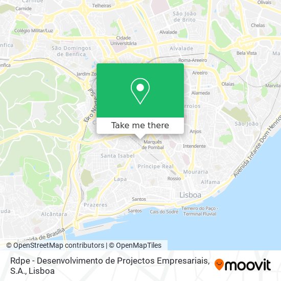 Rdpe - Desenvolvimento de Projectos Empresariais, S.A. map