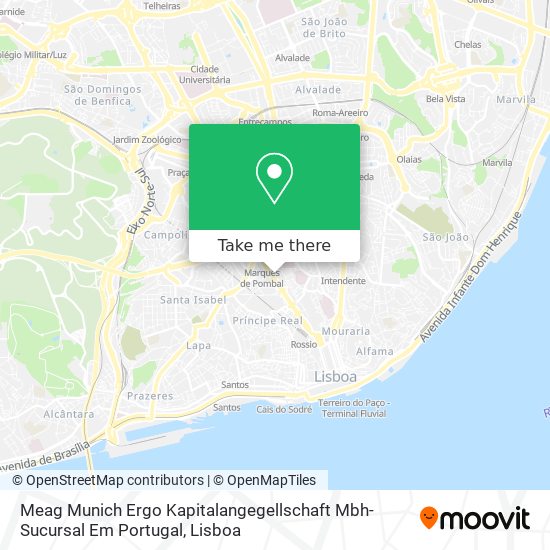 Meag Munich Ergo Kapitalangegellschaft Mbh-Sucursal Em Portugal map