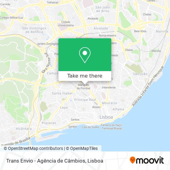 Trans Envio - Agência de Câmbios mapa