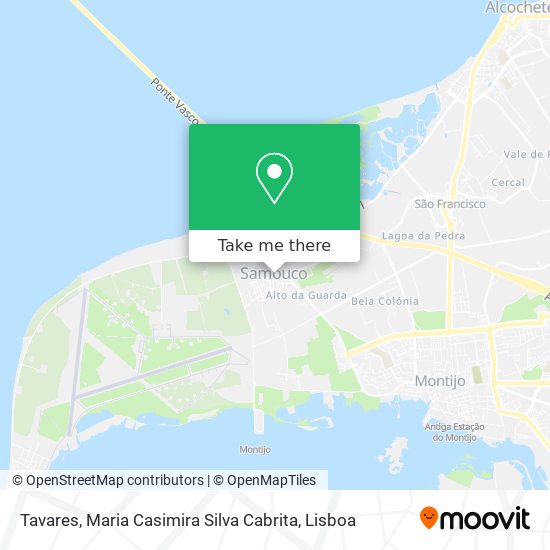 Tavares, Maria Casimira Silva Cabrita map