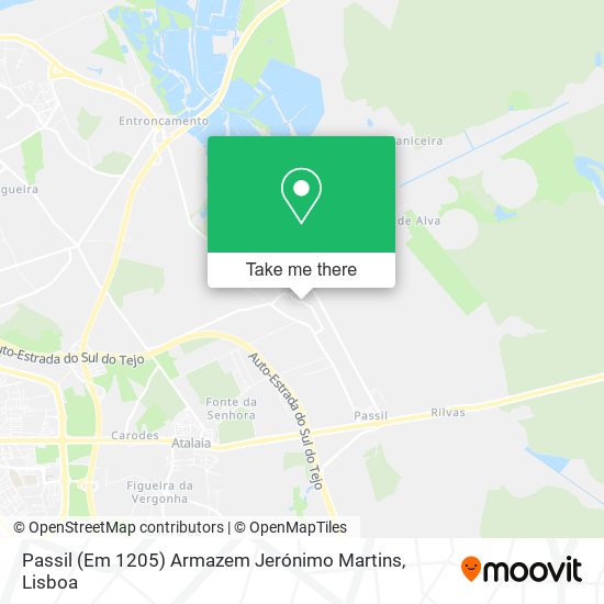 Passil (Em 1205) Armazem Jerónimo Martins map