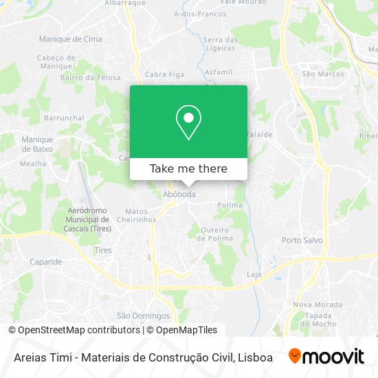Areias Timi - Materiais de Construção Civil mapa