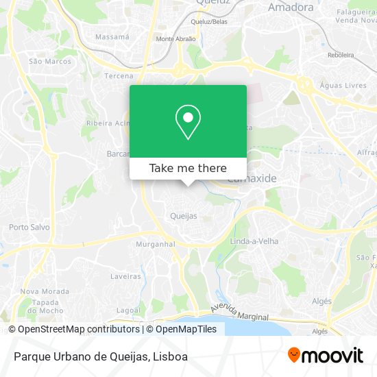 Parque Urbano de Queijas map