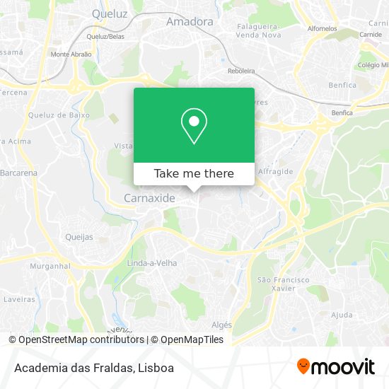 Academia das Fraldas mapa