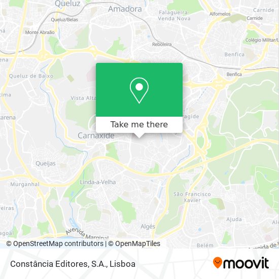Constância Editores, S.A. map