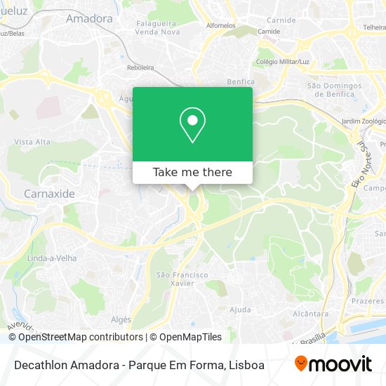 Decathlon Amadora - Parque Em Forma map