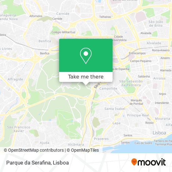 Parque da Serafina map