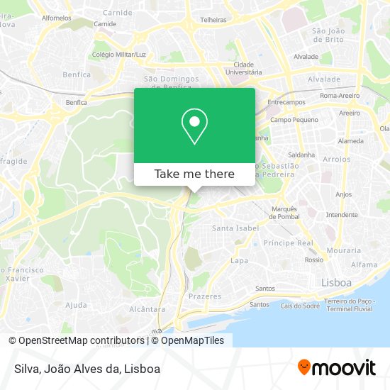 Silva, João Alves da map