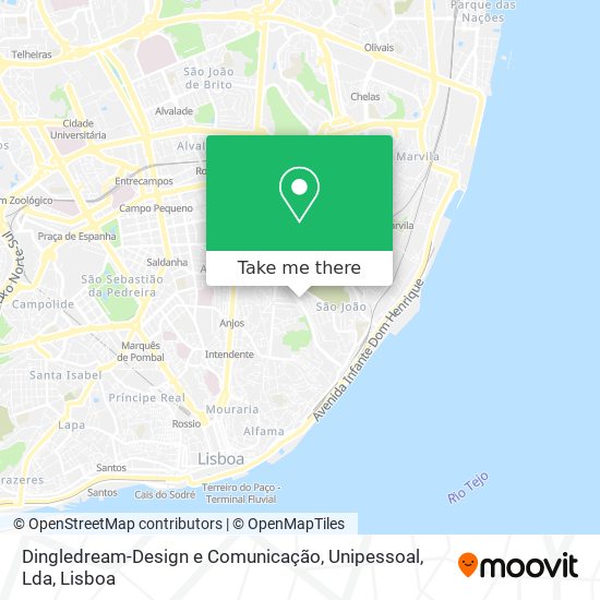 Dingledream-Design e Comunicação, Unipessoal, Lda map