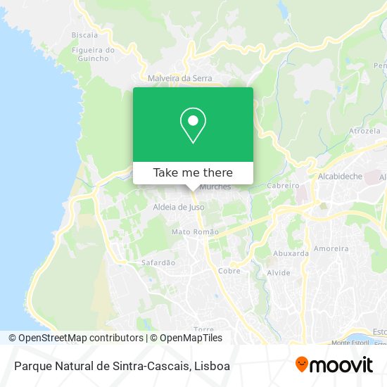 Parque Natural de Sintra-Cascais mapa