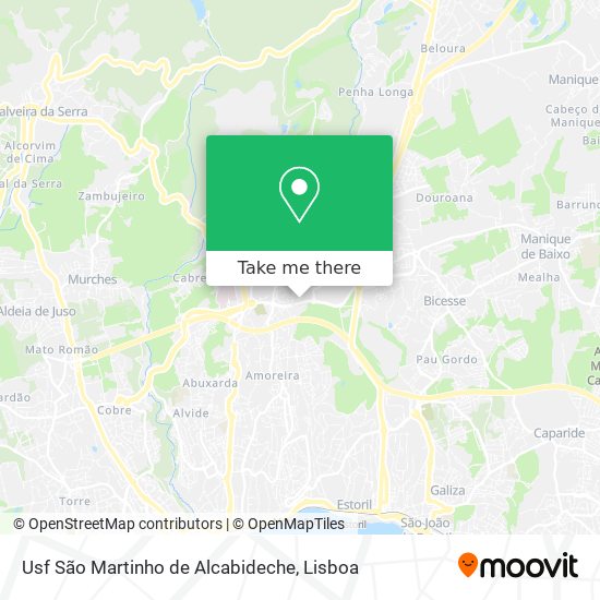 Usf São Martinho de Alcabideche mapa