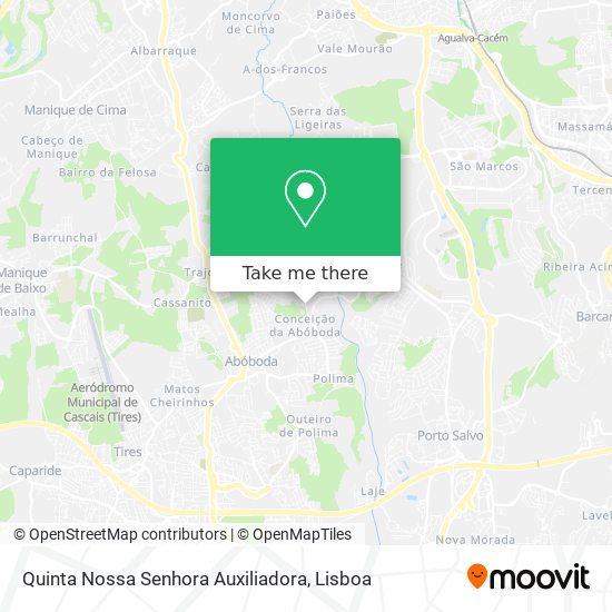 Quinta Nossa Senhora Auxiliadora mapa