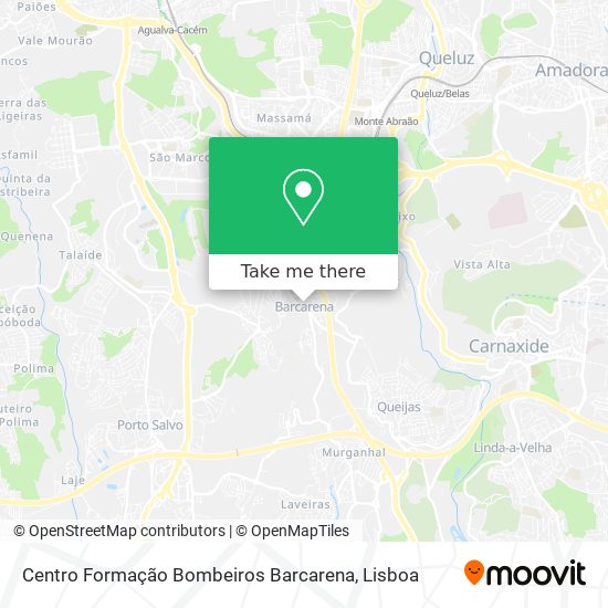 Centro Formação Bombeiros Barcarena map