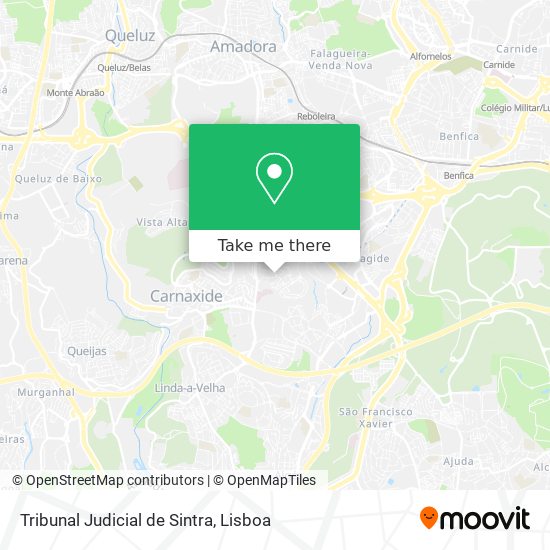 Tribunal Judicial de Sintra map