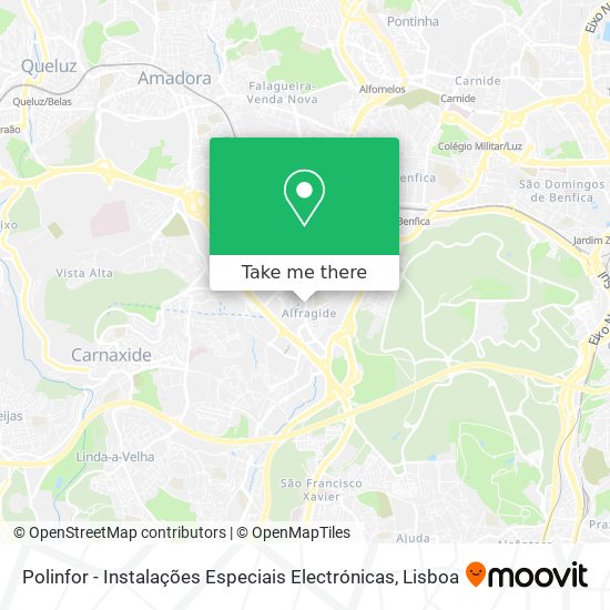 Polinfor - Instalações Especiais Electrónicas map