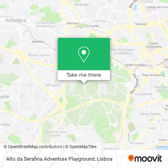 Alto da Serafina Adventure Playground mapa