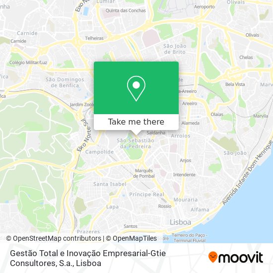 Gestão Total e Inovação Empresarial-Gtie Consultores, S.a. mapa