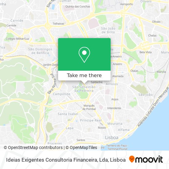 Ideias Exigentes Consultoria Financeira, Lda mapa