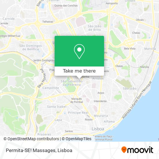 Permita-SE! Massages map