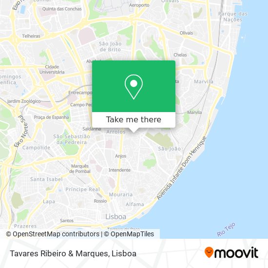 Tavares Ribeiro & Marques map