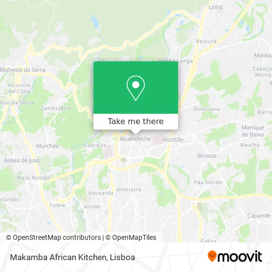 Makamba African Kitchen map