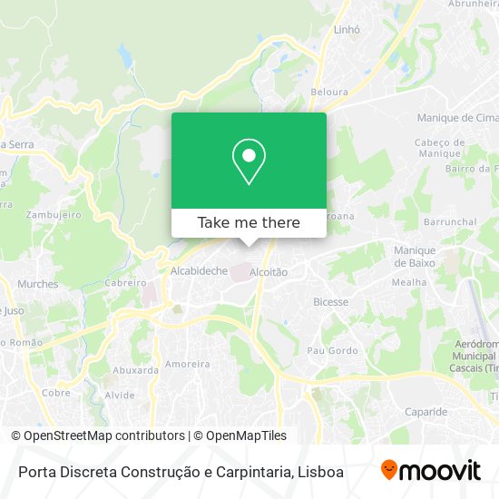 Porta Discreta Construção e Carpintaria map