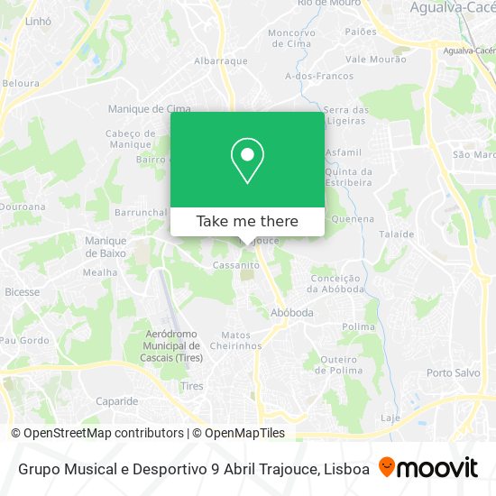 Grupo Musical e Desportivo 9 Abril Trajouce map