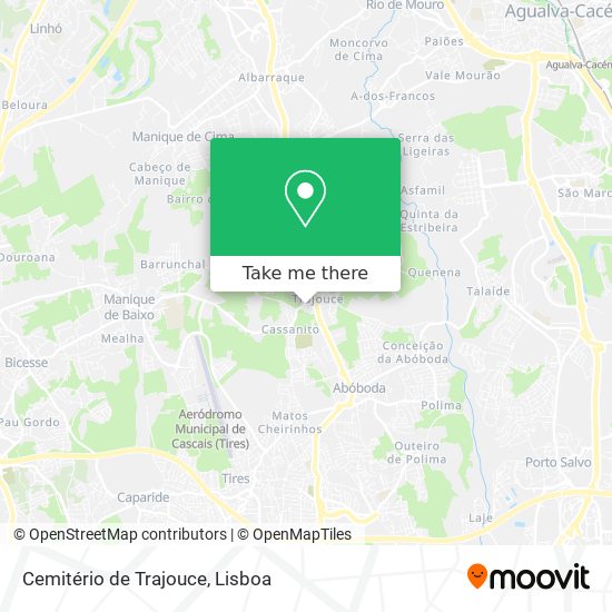 Cemitério de Trajouce map