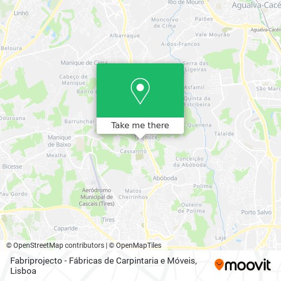 Fabriprojecto - Fábricas de Carpintaria e Móveis map