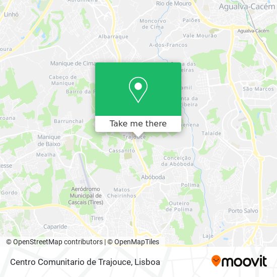 Centro Comunitario de Trajouce mapa