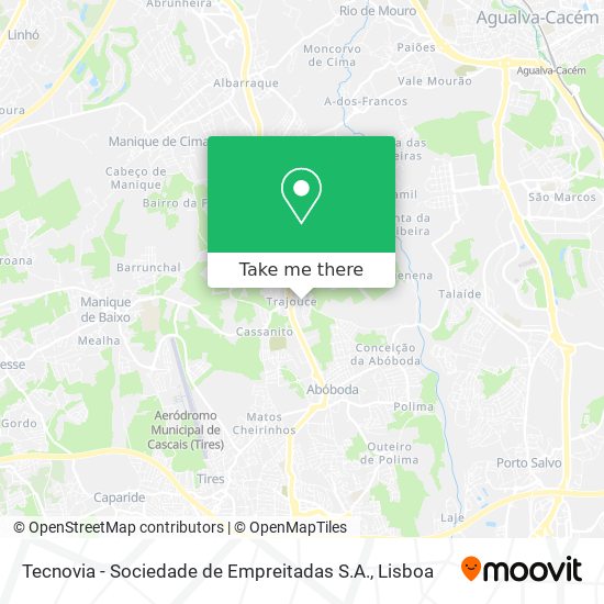 Tecnovia - Sociedade de Empreitadas S.A. mapa