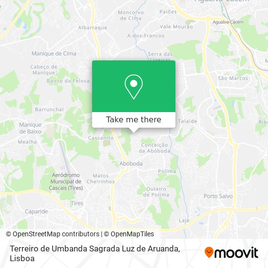 Terreiro de Umbanda Sagrada Luz de Aruanda mapa