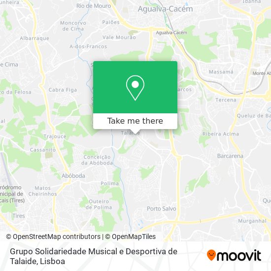Grupo Solidariedade Musical e Desportiva de Talaide map