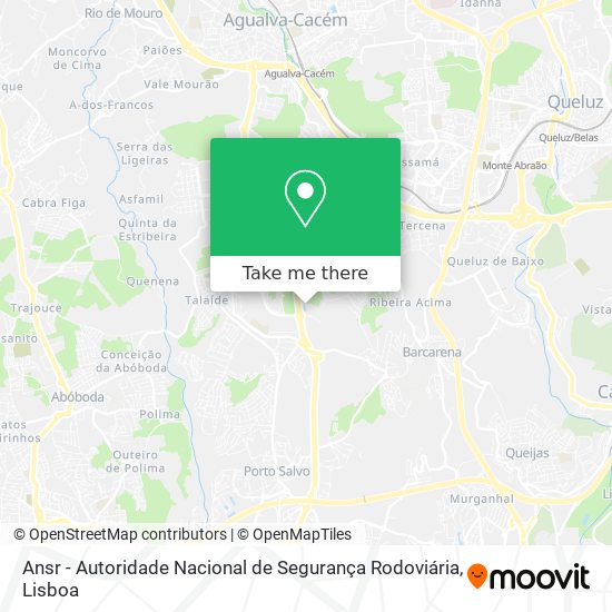 Ansr - Autoridade Nacional de Segurança Rodoviária mapa