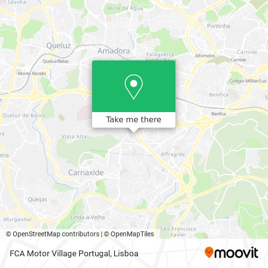FCA Motor Village Portugal mapa