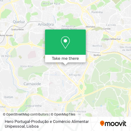 Hero Portugal-Produção e Comércio Alimentar Unipessoal map