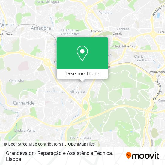 Grandevalor - Reparação e Assistência Técnica map