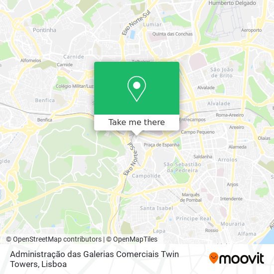 Administração das Galerias Comerciais Twin Towers map