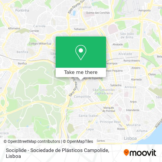 Sociplide - Sociedade de Plásticos Campolide map
