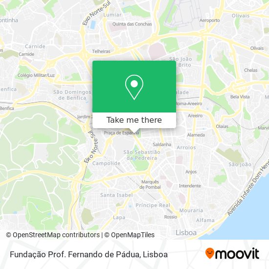 Fundação Prof. Fernando de Pádua mapa