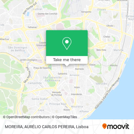 MOREIRA, AURÉLIO CARLOS PEREIRA mapa