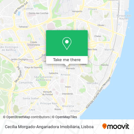 Cecília Morgado-Angariadora Imobiliária map