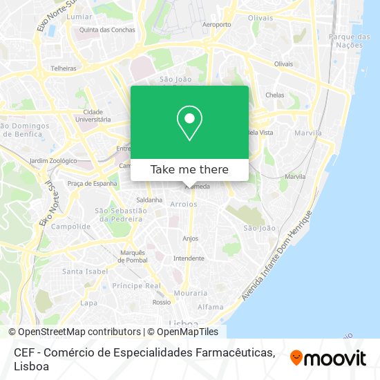 CEF - Comércio de Especialidades Farmacêuticas map