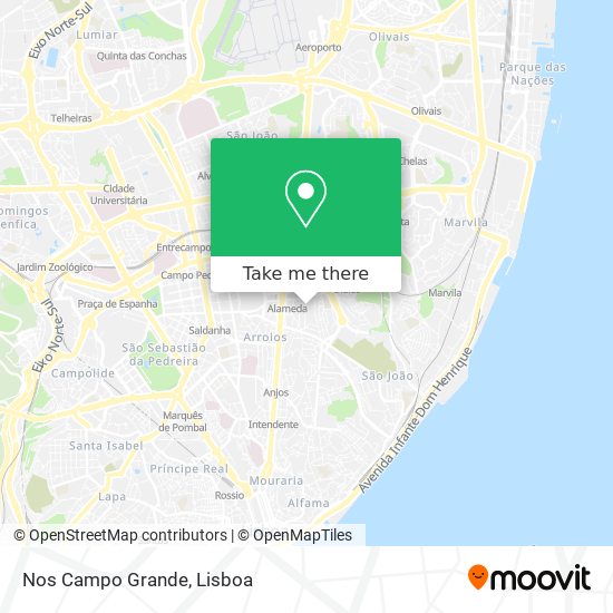 Nos Campo Grande mapa