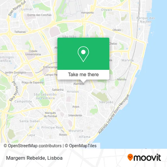 Margem Rebelde map