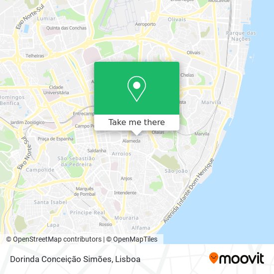 Dorinda Conceição Simões map