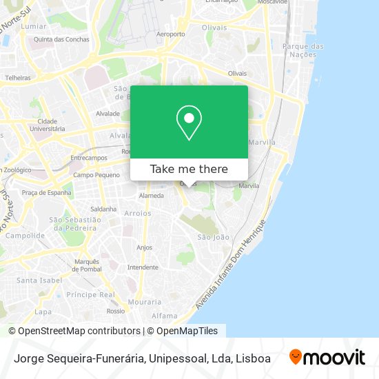 Jorge Sequeira-Funerária, Unipessoal, Lda map