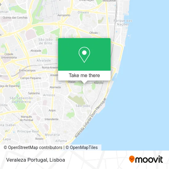 Veraleza Portugal map