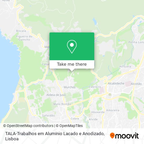 TALA-Trabalhos em Alumínio Lacado e Anodizado mapa
