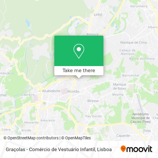 Graçolas - Comércio de Vestuário Infantil map